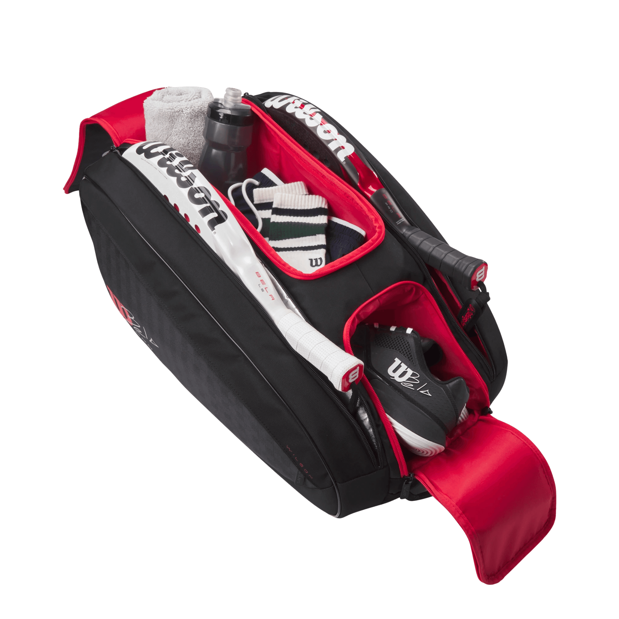 Wilson Bela V3 Padel Racket Bag Black/Red view 3