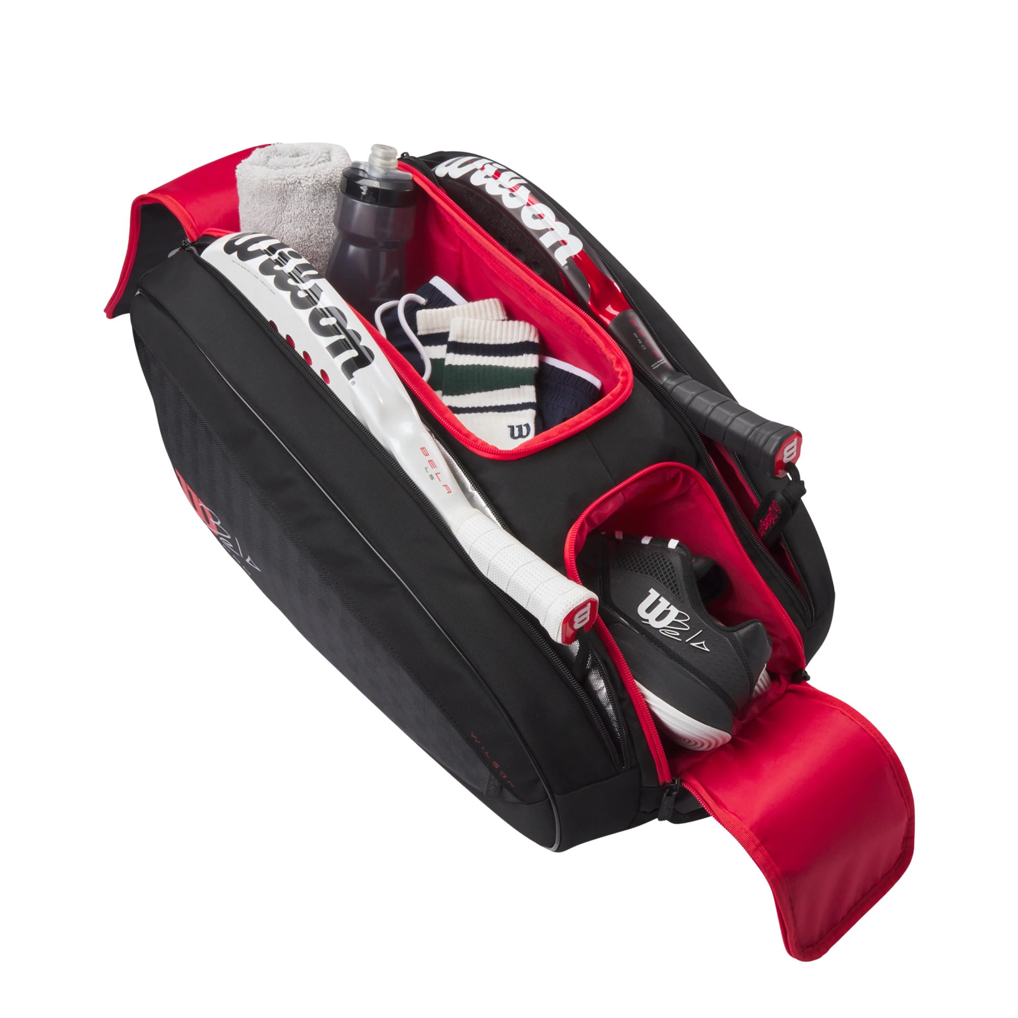 Wilson Bela V3 Padel Racket Bag Black/Red view 3